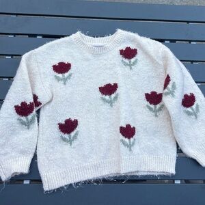 Zara girls tulip sweater